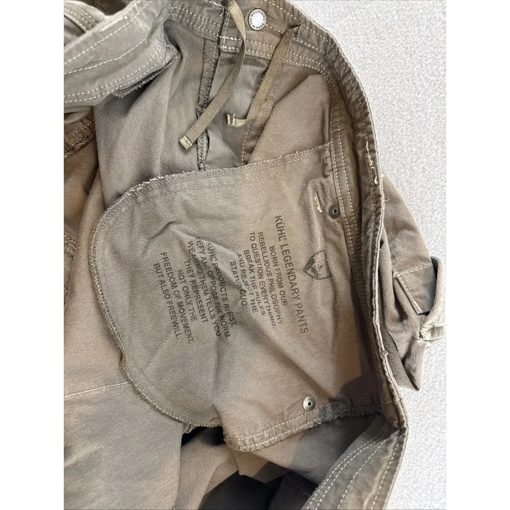 Kuhl Cargo Pants, Size 22W, Pockets, Drawstring On Inside Waist, Inseam 32